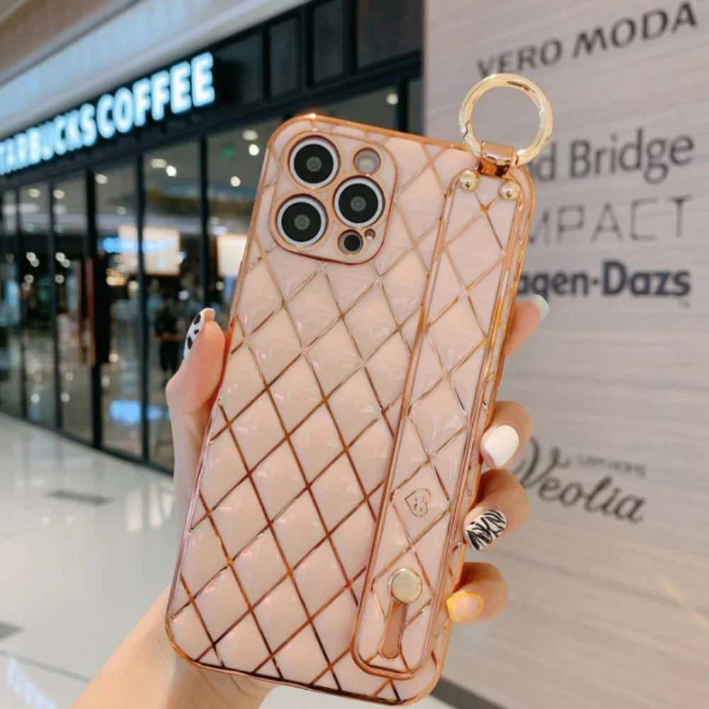 NEW iPhone 14/Pro/Max Wrist Band Electroplate Soft iPhone case - Picture 5 of 10